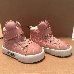 H&M warm-lined high tops. Pink Minnie shoes